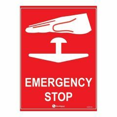 Emergency Stop With Picto Sign