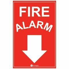 Fire Alarm _Arrow Down_ Sign