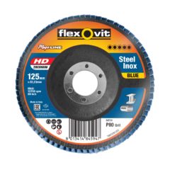 Flexovit 78072761220 125mm 40_grit Zirconia Inox Angled Flap Disc