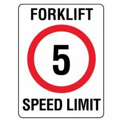 Forklift Speed Limit 5km Sign