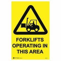 Forklifts Operating in This Area Sign