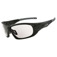 Genisys Black Gloss Frame Titanium Safety Glass_ AF_AS Clear Lens