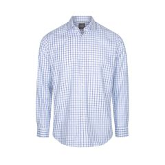 Gloweave 1712L Oxford Check Shirt_ Long Sleeve_ Blue