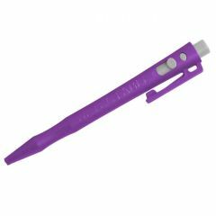 HD Metal Detect_ Retractable Pen_ BLACK Gel Ink_ Purple Housing_ 