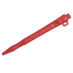 HD Metal Detect_ Retractable Pen_ BLACK Std Ink_ Red Housing_ Red
