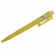 HD Metal Detect_ Retractable Pen_ BLUE Gel Ink_ Yellow Housing_ W