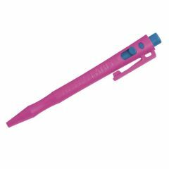 HD Metal Detect_ Retractable Pen_ BLUE Std Ink_ Pink Housing_ Blu
