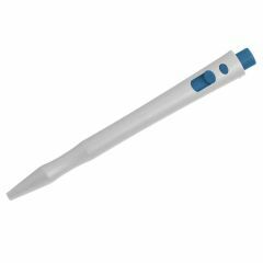 HD Metal Detect_ Retractable Pen_ BLUE Std Ink_ White Housing_ Bl