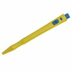 HD Metal Detect_ Retractable Pen_ BLUE Std Ink_ Yellow Housing_ B