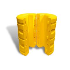 Heavy Duty HDPE Column Protector Kit_ Yellow_ 610mm Outer x 250mm