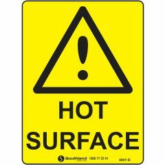Hot Surface Signage _ Southland _ 4047