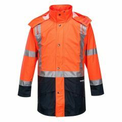 Huski Farmwear Hi Vis Reflective Jacket_ Orange_Navy
