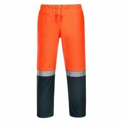 Huski Farmwear Hi Vis Reflective Rain Pants_ Orange_Navy