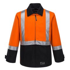 Huski Flame Resistant Welder Jacket_ Orange_Black