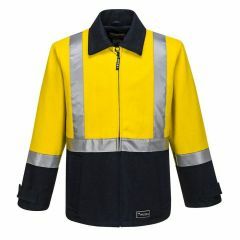Huski Flame Resistant Welder Jacket_ Yellow_Navy