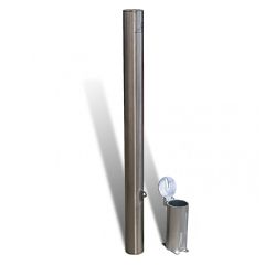 Inground Removable Bollard – 900mm x 90mm Stainless Steel with Sl