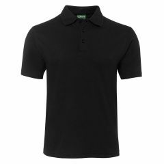 JB's 100_ Cotton Jersey Short Sleeve Polo_ Black