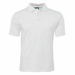 JB's 100_ Cotton Jersey Short Sleeve Polo_ White
