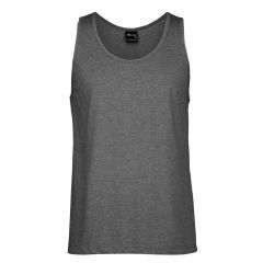 JB's 100_ Cotton Singlet_ Charcoal Marle