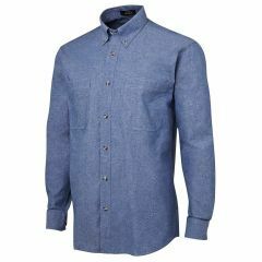 JB's 4CUL Cotton Chambray Shirt_ Blue Stitch_ Long Sleeve 