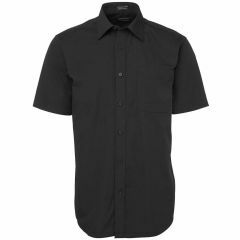 JB's 4P Poplin Short Sleeve Shirt_ Black