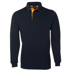 JB's Adults 2 Tone Rugby Jersey_ NAVY_GOLD