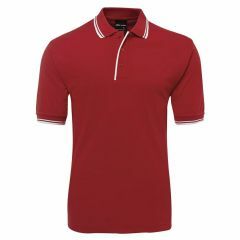 JB's Contrast Polo_ RED_WHITE