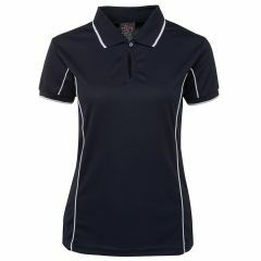 JB's Ladies Piping Polo_ Short Sleeve_ Navy_White