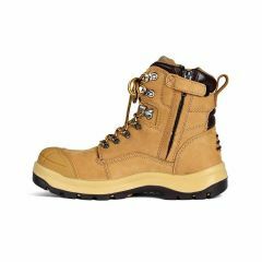 JB's Nubuck Leather Side Zip Safety Boot_ Wheat