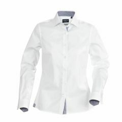 James Harvest Baltimore Ladies Business Shirt Long Sleeve White