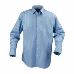 James Harvest Fairfield Mens Business Shirt Long Sleeve Blue Stri