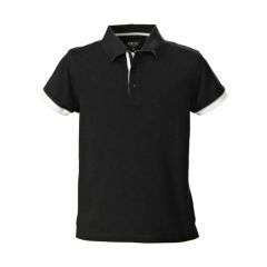 James Harvest Mens Anderson Polo Short Sleeve Shirt Black