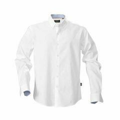 James Harvest Redding Mens Business Shirt Long Sleeve White