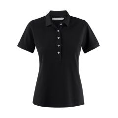 James Harvest SUNSET Ladies Polo Short Sleeve Shirt_ Black