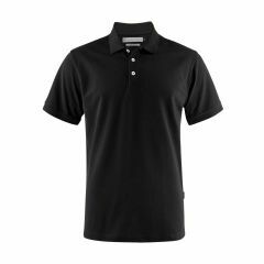 James Harvest SUNSET Modern Mens Polo Short Sleeve Shirt_ Black