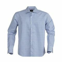 James Harvest Tribeca Mens Business Shirt Long Sleeve Blue Check