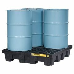 Justrite 4 Drum Polyethylene Low Profile Spill Pallet_ 1250x1250x