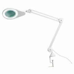 LED Magnifying Lamp with Table Clamp _12cm diameter_ 115cm extens