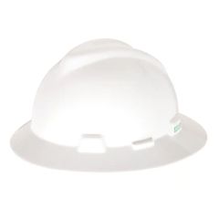 MSA 220925 Full Brim Safety Hat_ Push Key _ White