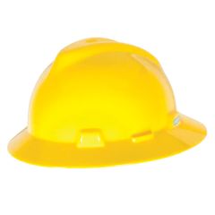 MSA 220925 Full Brim Safety Hat_ Push Key _ Yellow