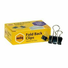 Marbig Fold Back Clips 19mm_ Box of 12