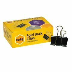 Marbig Fold Back Clips 50mm_ Box of 12