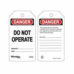 Masterlock S4002 Weatherproof Safety Tag_ Danger Do Not Operate_ Pack_6