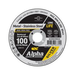 Max Abrase Kestrel Silver Series Cutting Discs_ 100 x 2_4mm