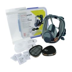 Maxiguard Full Face Silicone Respirator with A1P2 cartridges_ Med