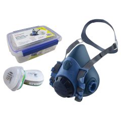 Maxiguard Half Mask Silicone Respirator Kit with ABEKP2 cartridge