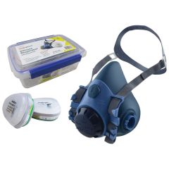 Maxiguard Half Mask Silicone Respirator Kit with ABEKP2 cartridge