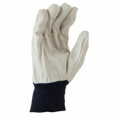 Maxisafe Cotton Drill Gloves with Blue Knitted Wrist
