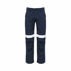 Mens Traditional Style Taped Work Pant Navy