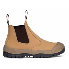 Mongrel 440050 Elastic Sided Scuff Cap Safety Boot_ Wheat